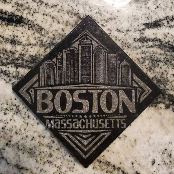 Boston souvenirs granite coaster