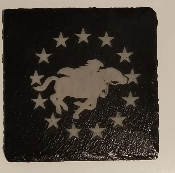 Paul Revere Massachusetts slate coaster souvenir