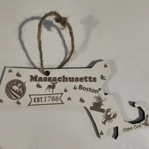 White Massachusetts State souvenirs