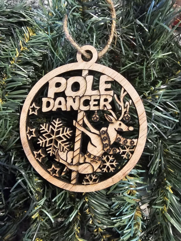Pole dancer xmas christmas ornament naughty ornament