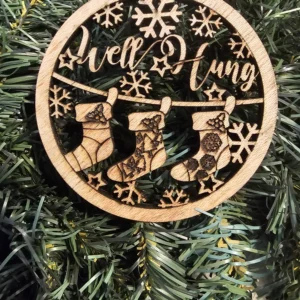 Well Hung Funny Christmas ornament