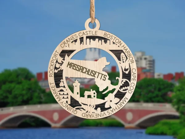 MA state ornament massachusetts souvenir wholesale available