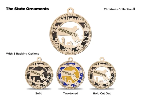 MA state ornament massachusetts souvenir wholesale available