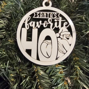 Santa’s Favorite Ho Funny Christmas ornament