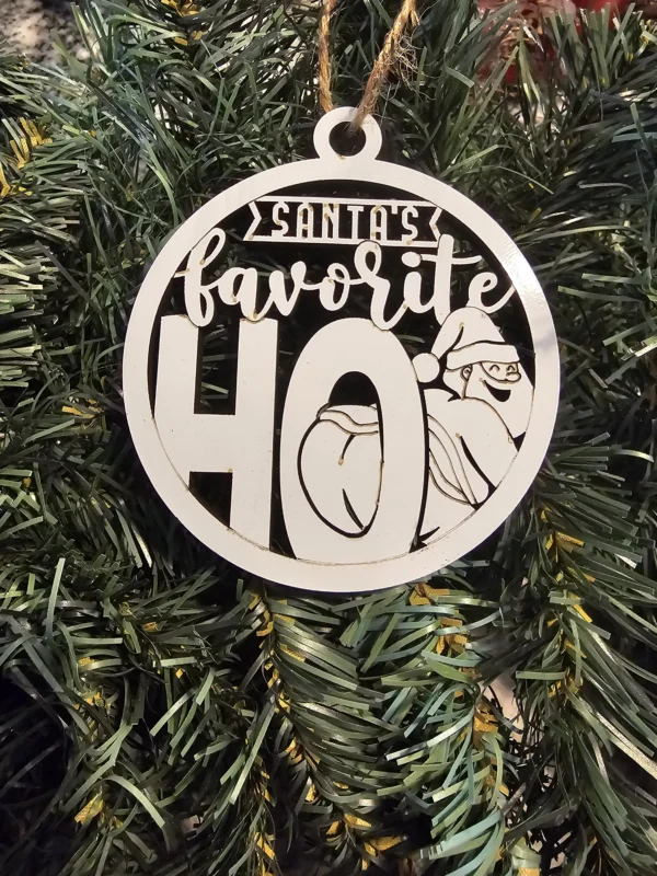 Santa’s Favorite Ho Funny Christmas ornament