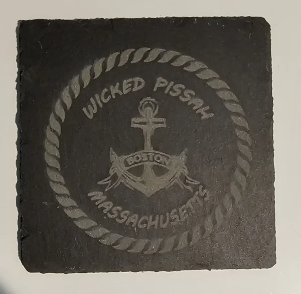 Wicked Pissah Boston gift slate coaster
