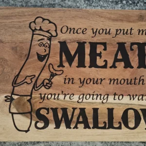 BBQ grill gift funny engraved cutting board