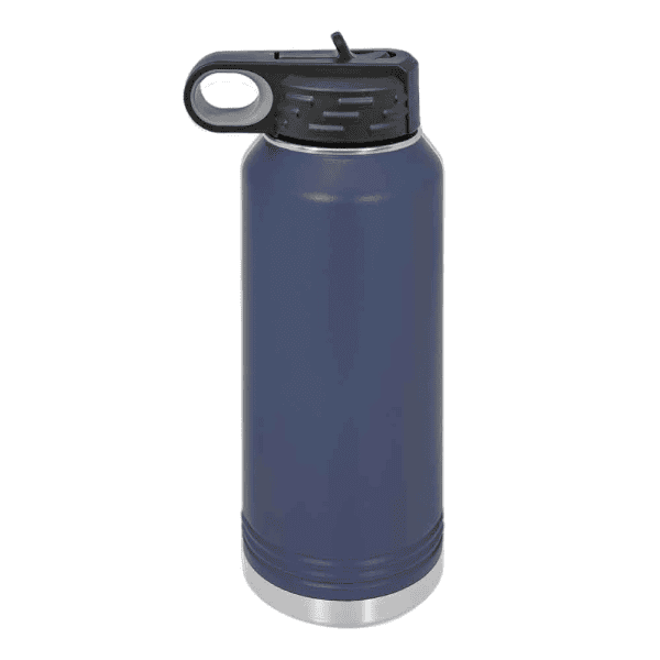Custom engraved water bottle, perfect for sports, outdoor activities, and promotional events.