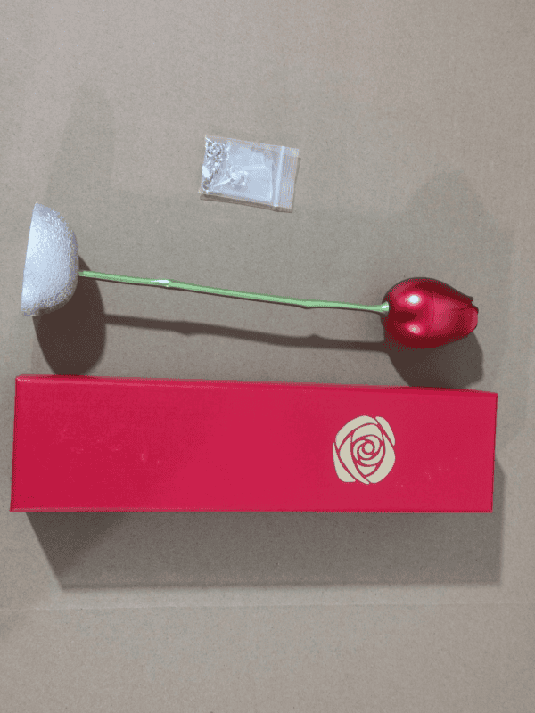 Custom engraved LED flower lamp for home decor. Unique gift idea with personalized design.