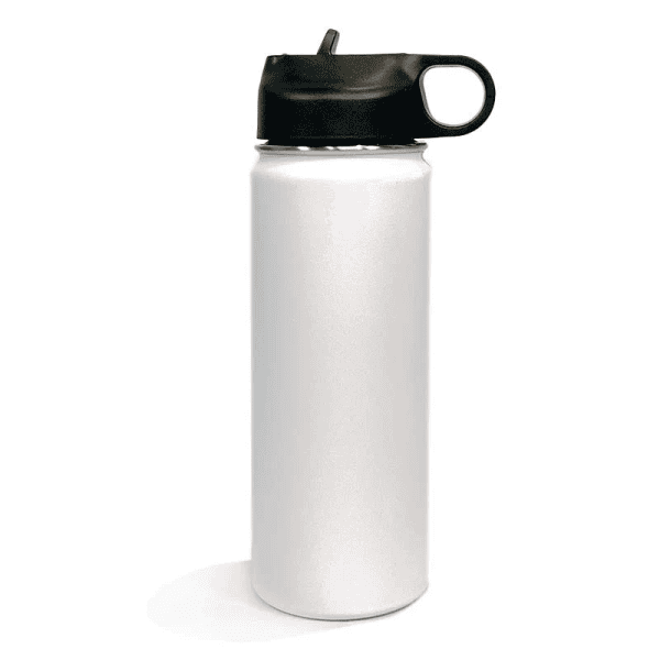 Customized laser-engraved water bottle for sports and outdoor activities.