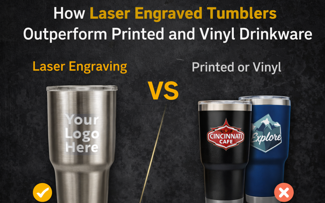 How Laser Engraved Tumblers Outperform Printed and Vinyl Drinkware