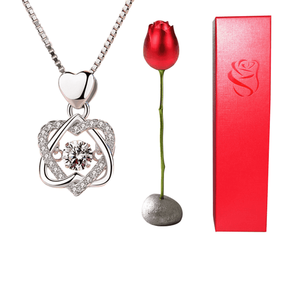 Luxurious red rose and sleek presentation box | Custom laser engraved gifts and jewelry by FMB Laser Designs.